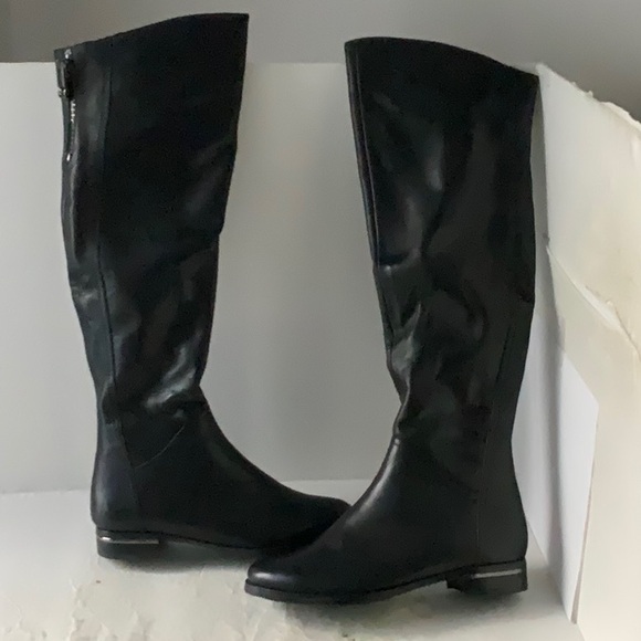 New Polann Women’s Over the Knee Stylish Leather Boots sz 37 (6.5-7), Italy - Picture 1 of 7
